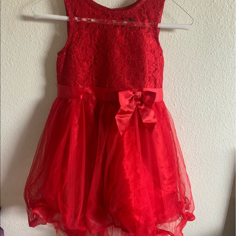 Girls sz 6x Red Dress